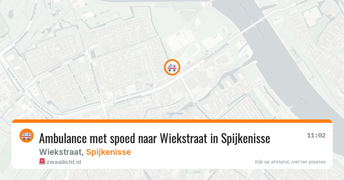 Ambulance met spoed naar Wiekstraat in Spijkenisse — 11 apr 2026