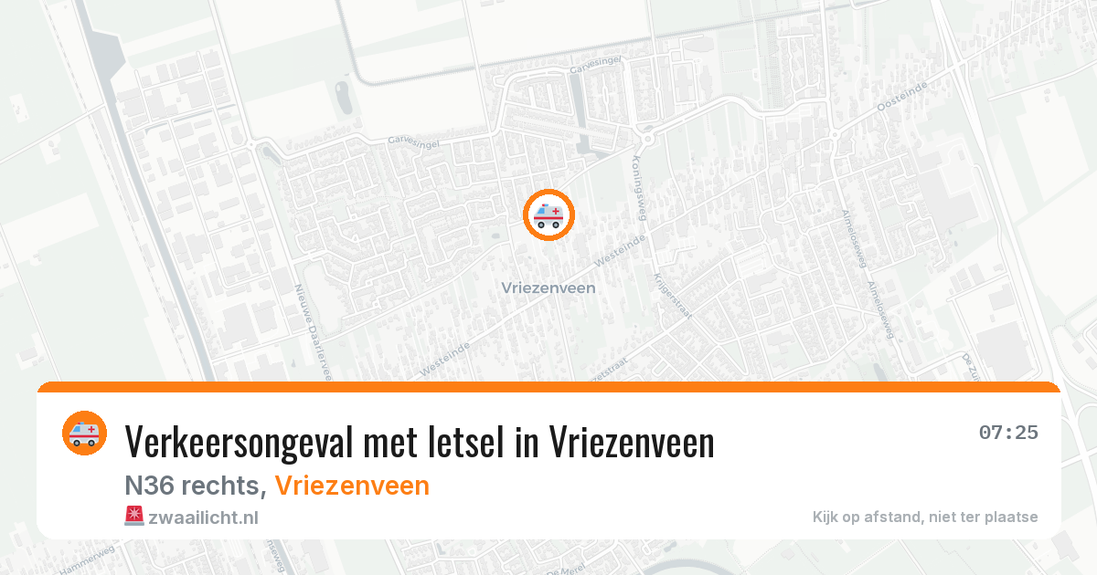 Verkeersongeval met letsel in Vriezenveen — 4 feb 2026
