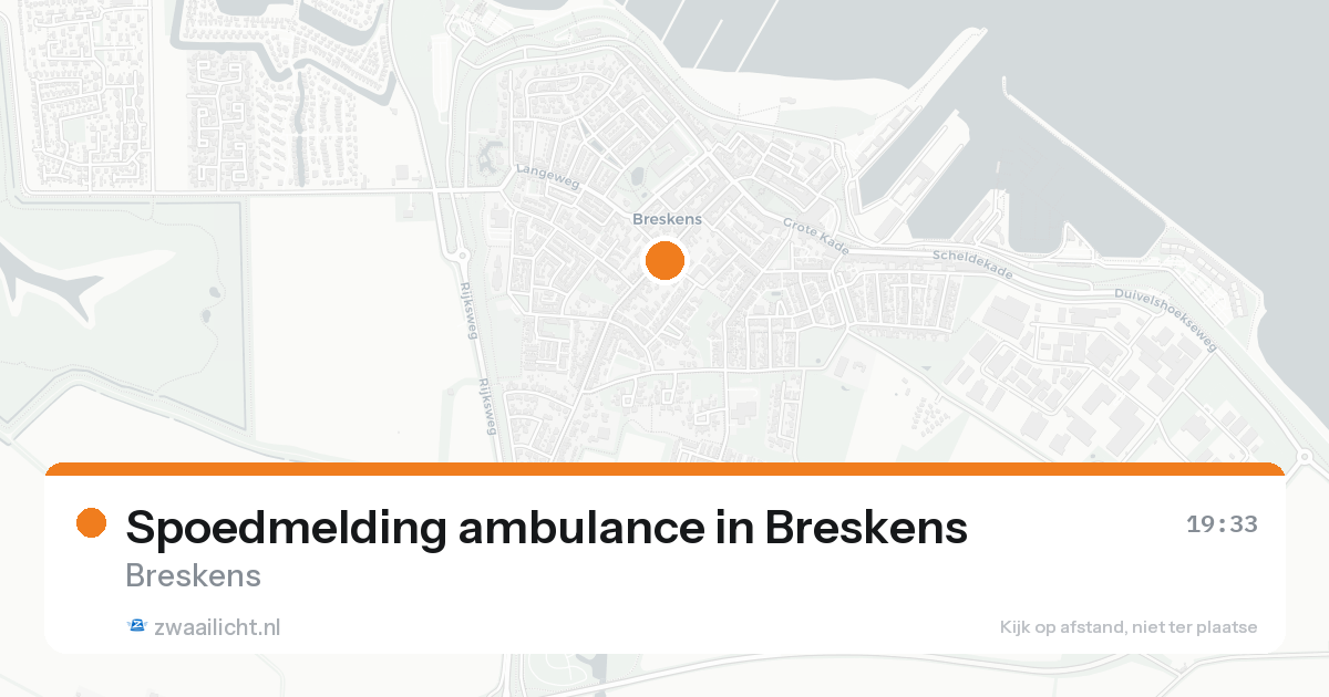 Spoedmelding ambulance in Breskens — 17 aug 2026