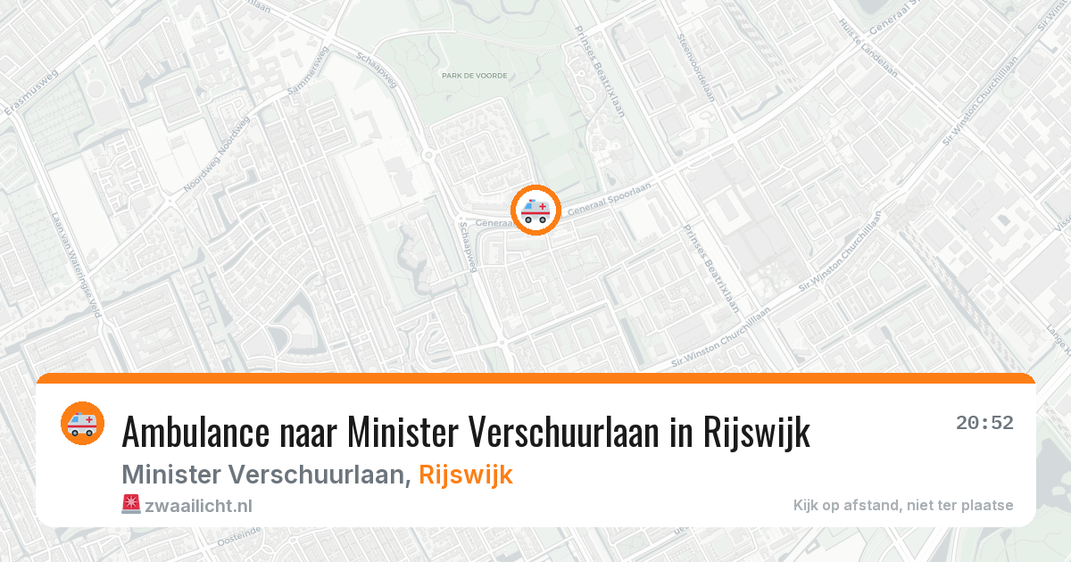 Ambulance naar Minister Verschuurlaan in Rijswijk — 31 mrt 2026