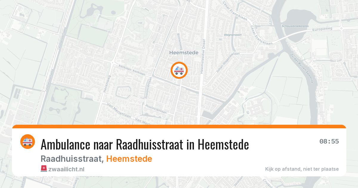 Ambulance naar Raadhuisstraat in Heemstede — 6 jun 2026
