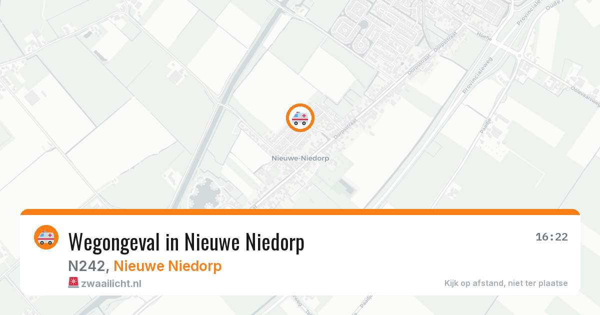 Wegongeval in Nieuwe Niedorp — 12 feb 2026