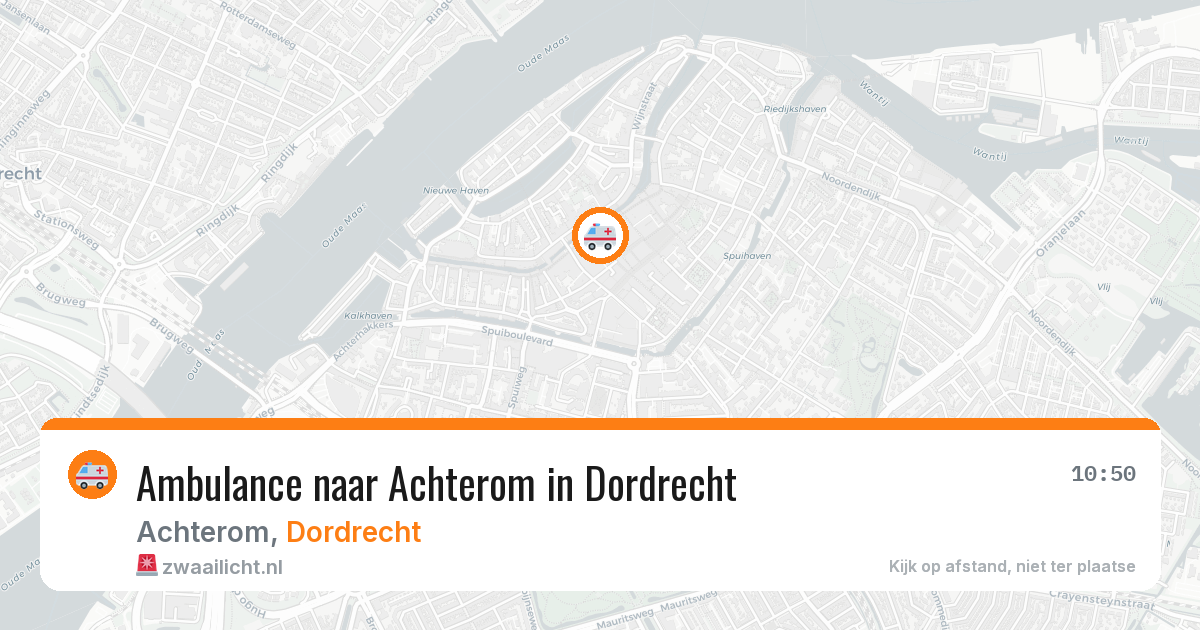 Ambulance naar Achterom in Dordrecht — 14 aug 2026