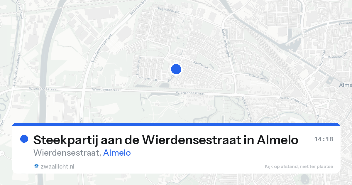 Steekpartij aan de Wierdensestraat in Almelo — 21 aug 2026