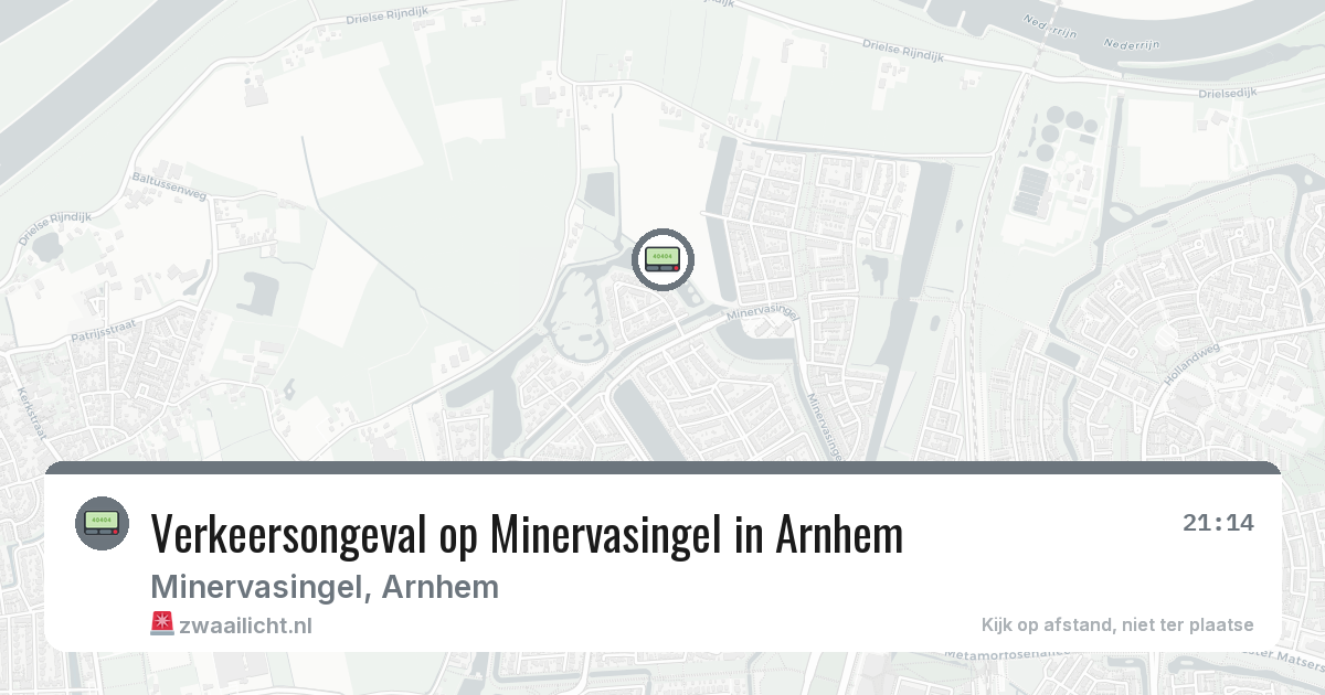 Verkeersongeval op Minervasingel in Arnhem — 13 mrt 2026