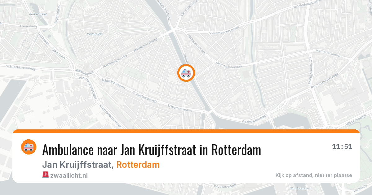 Ambulance naar Jan Kruijffstraat in Rotterdam — 2 jul 2026