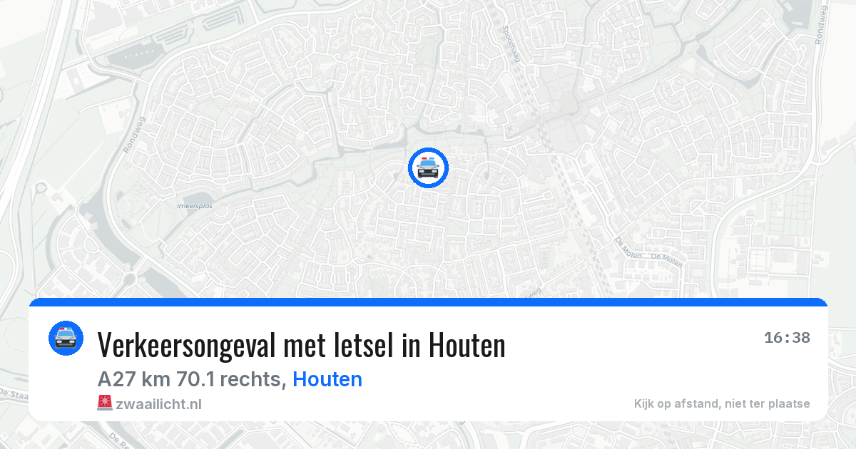 Verkeersongeval met letsel in Houten — 5 apr 2026