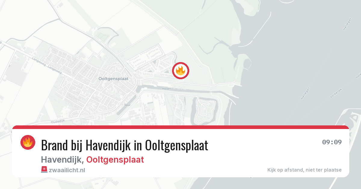 Brand bij Havendijk in Ooltgensplaat — 23 jun 2026