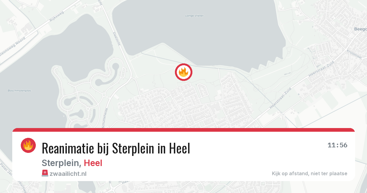 Reanimatie bij Sterplein in Heel — 19 jul 2026
