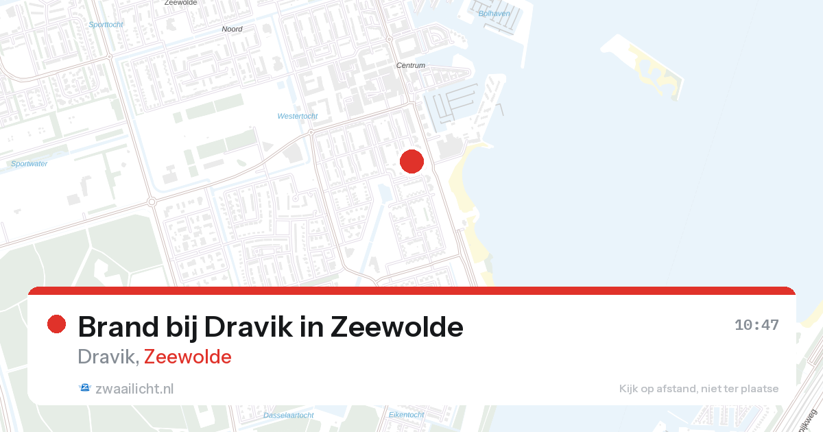 Brand bij Dravik in Zeewolde — 27 aug 2026