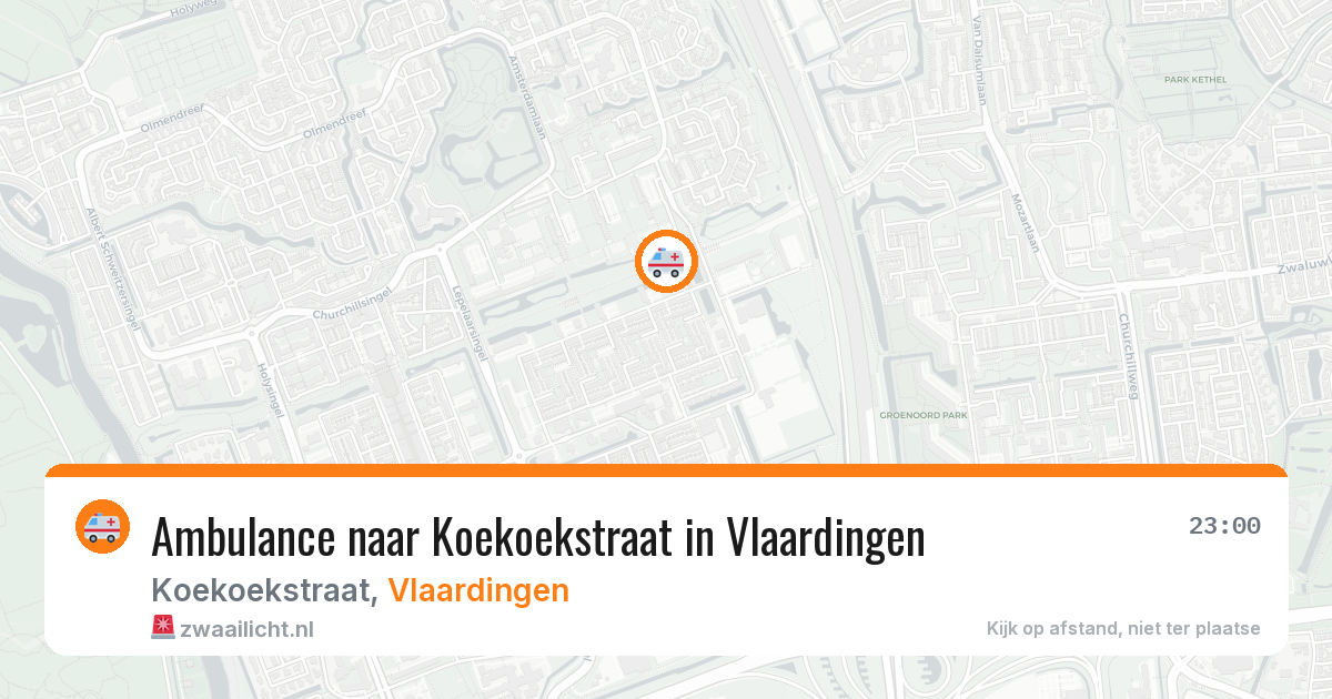 Ambulance naar Koekoekstraat in Vlaardingen — 26 mrt 2026