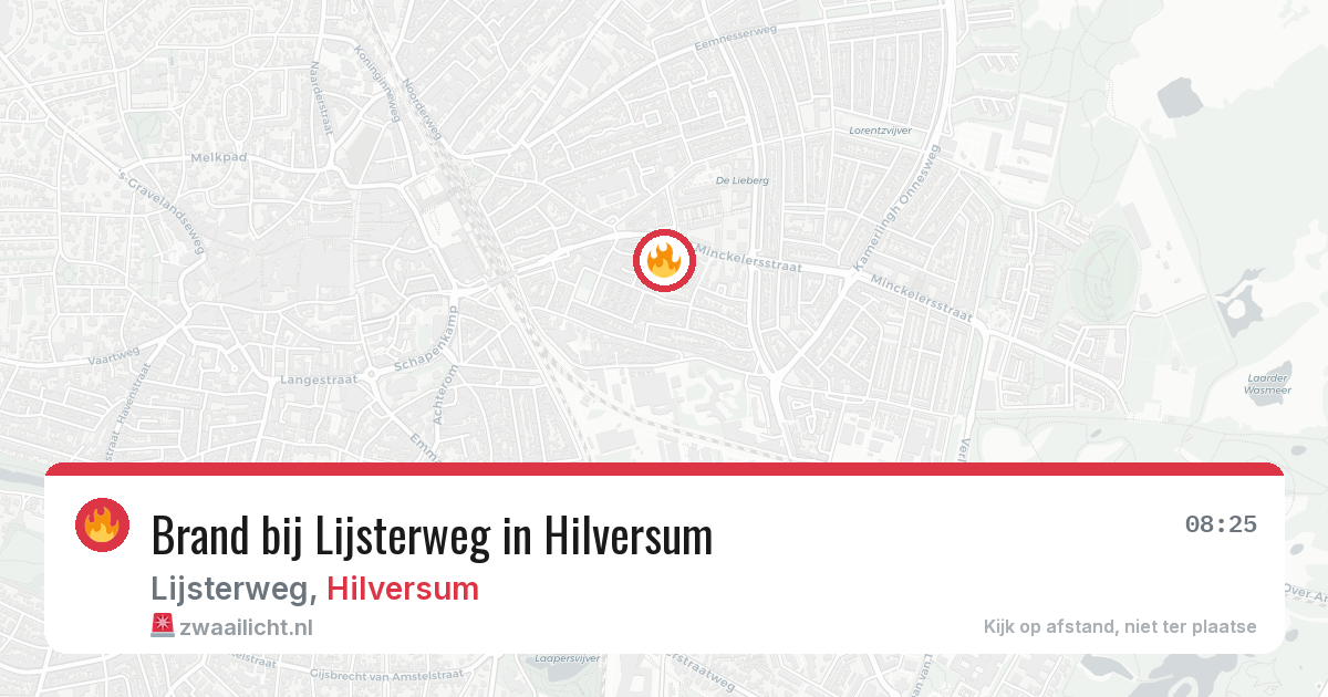 Brand bij Lijsterweg in Hilversum — 27 mei 2026