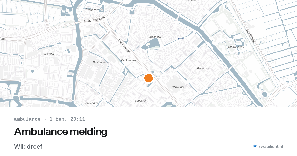 Ambulance melding — 1 feb 2026