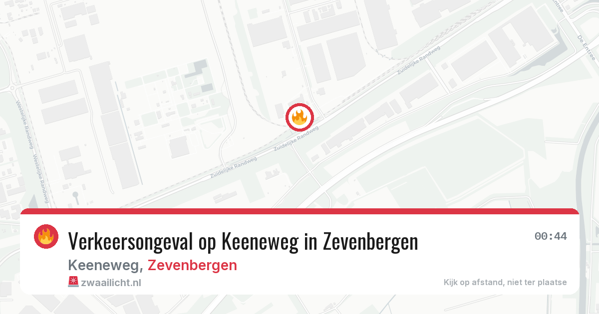 Verkeersongeval op Keeneweg in Zevenbergen — 12 jun 2026