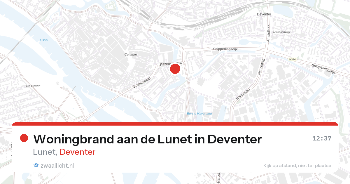 Woningbrand aan de Lunet in Deventer — 28 aug 2026