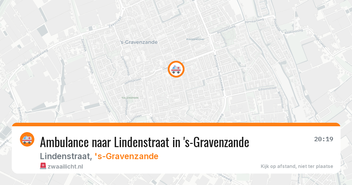 Ambulance naar Lindenstraat in 's-Gravenzande — 13 aug 2026