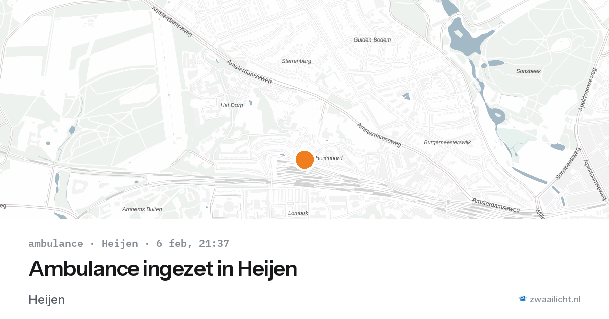 Ambulance ingezet in Heijen — 6 feb 2026