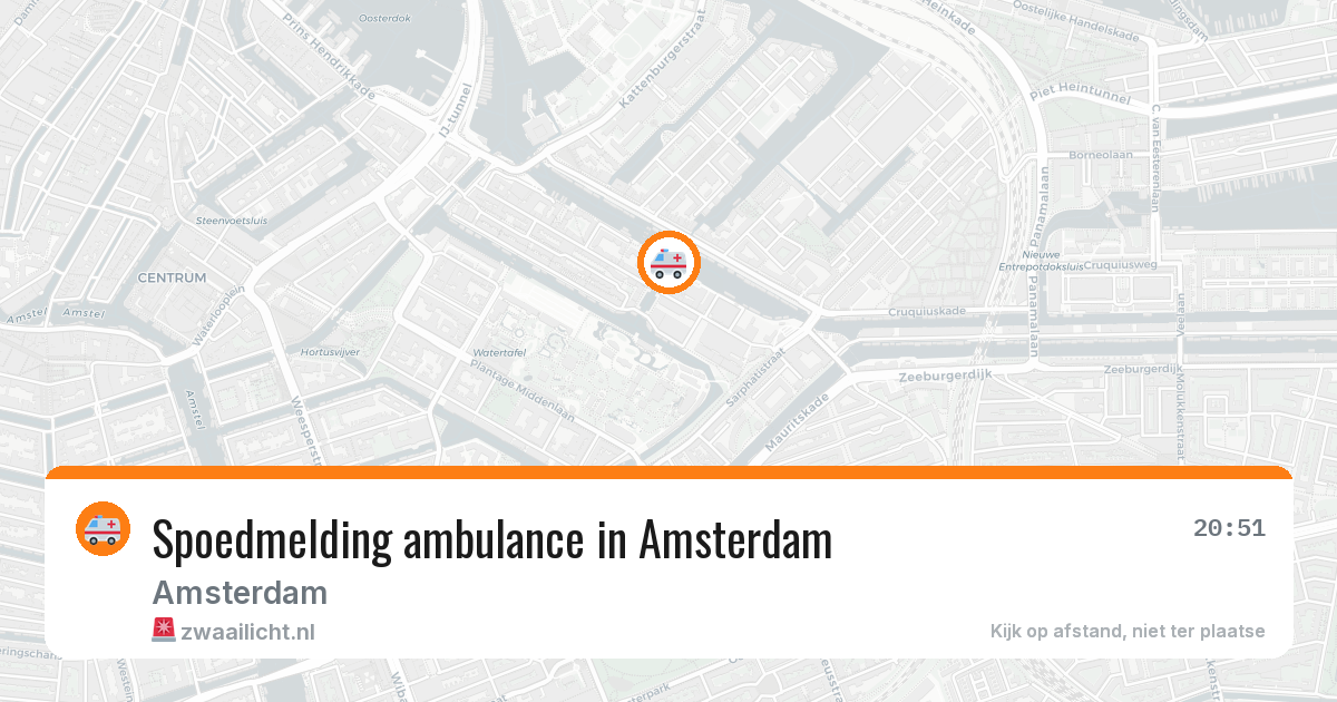Spoedmelding ambulance in Amsterdam — 14 aug 2026