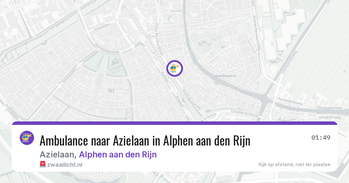 Ambulance naar Azielaan in Alphen aan den Rijn — 3 apr 2026