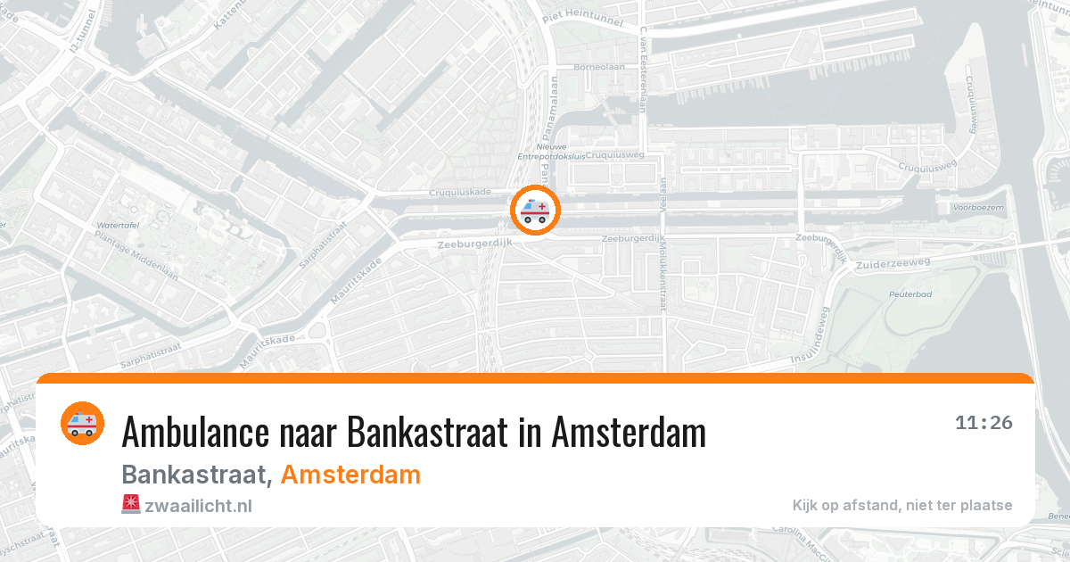 Ambulance naar Bankastraat in Amsterdam — 17 jun 2026