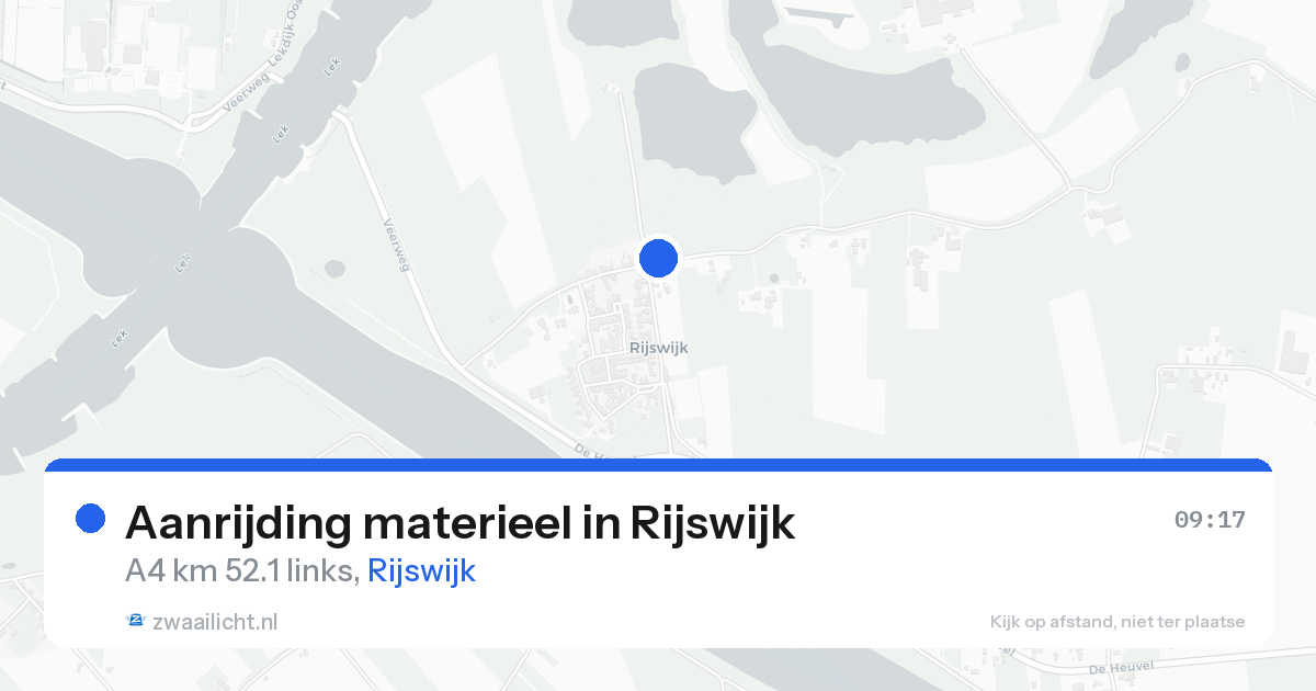 Aanrijding materieel in Rijswijk — 11 mrt 2026