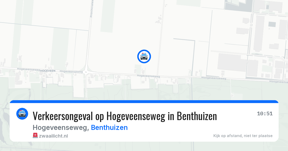 Verkeersongeval op Hogeveenseweg in Benthuizen — 1 apr 2026