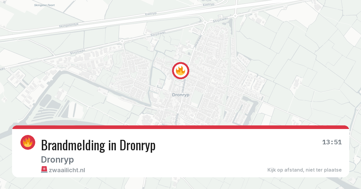 Brandmelding in Dronryp — 24 jun 2026