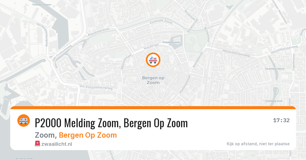 P2000 Melding Zoom, Bergen Op Zoom — 25 mei 2026