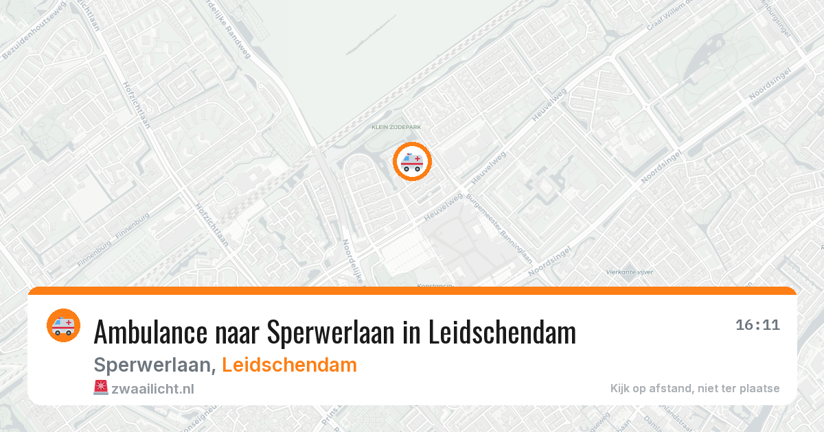Ambulance naar Sperwerlaan in Leidschendam — 20 mei 2026