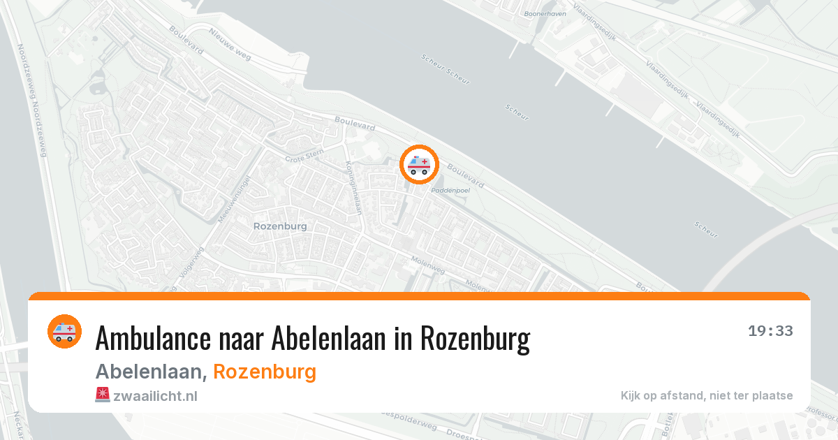 Ambulance naar Abelenlaan in Rozenburg — 17 mei 2026