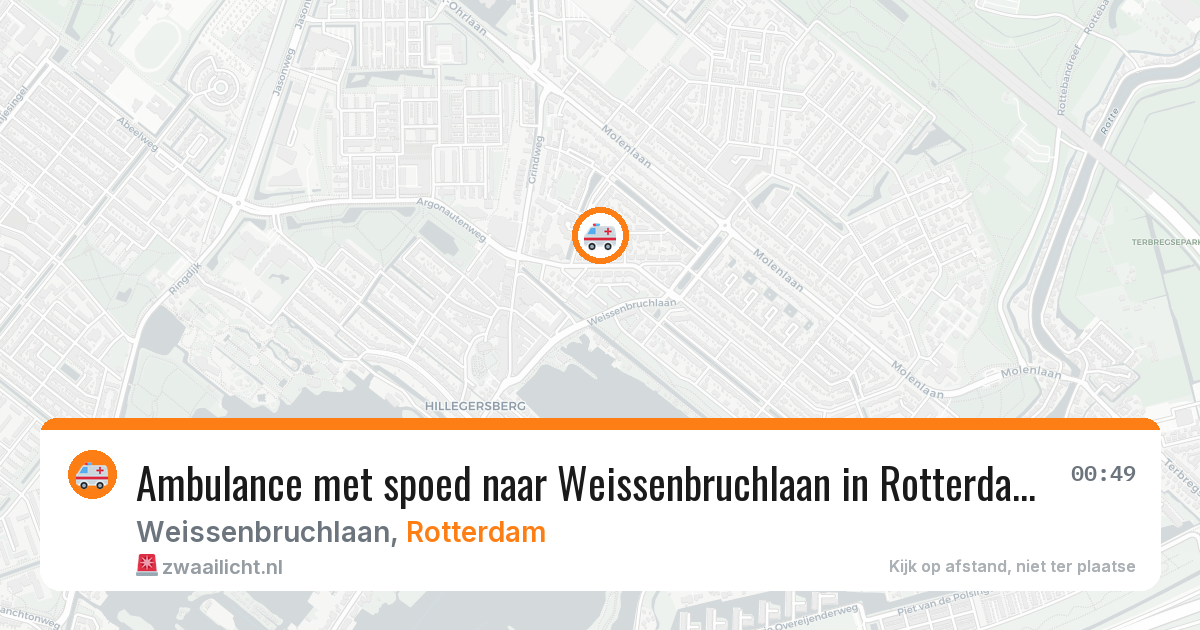 Ambulance met spoed naar Weissenbruchlaan in Rotterdam — 31 mrt 2026