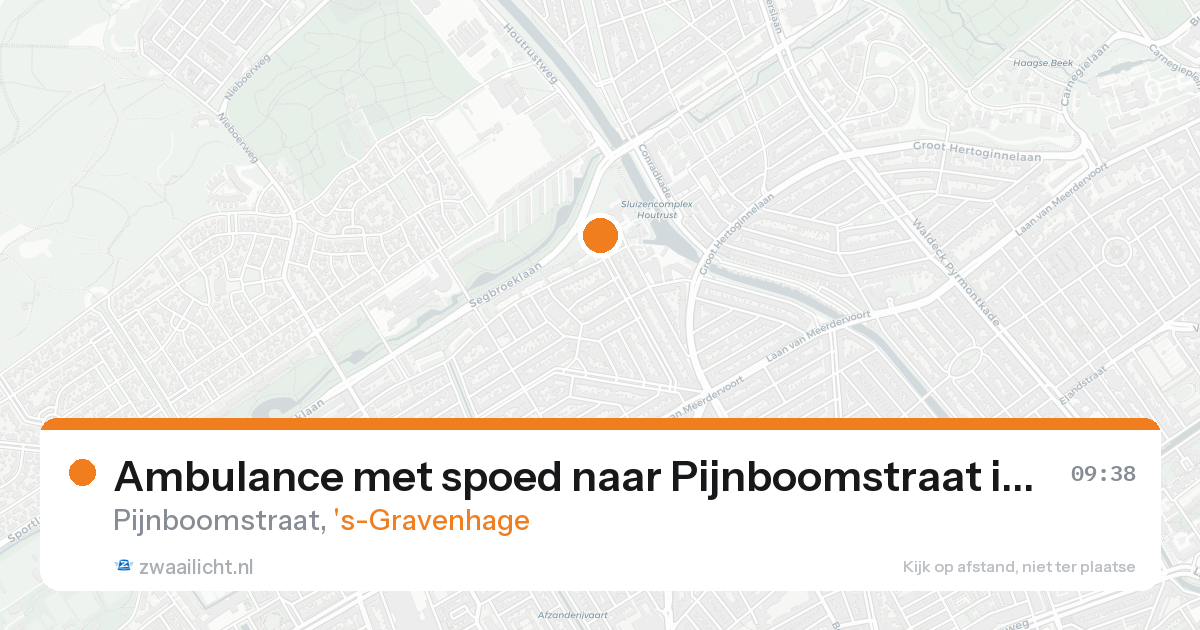 Ambulance met spoed naar Pijnboomstraat in 's-Gravenhage — 19 aug 2026
