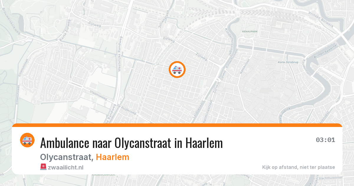 Ambulance naar Olycanstraat in Haarlem — 4 aug 2026