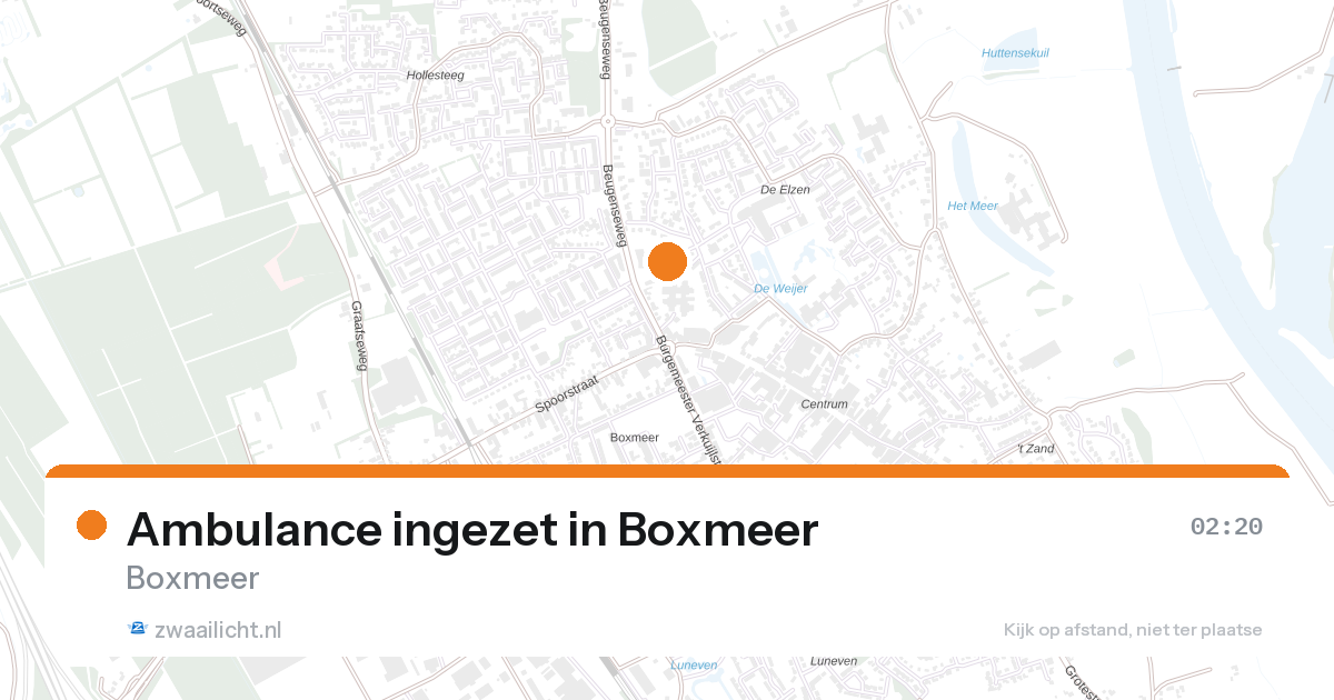 Ambulance ingezet in Boxmeer — 1 feb 2026