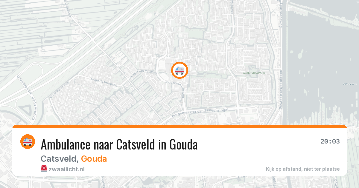 Ambulance naar Catsveld in Gouda — 4 aug 2026