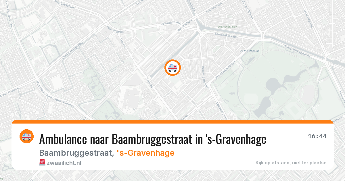 Ambulance naar Baambruggestraat in 's-Gravenhage — 23 jun 2026