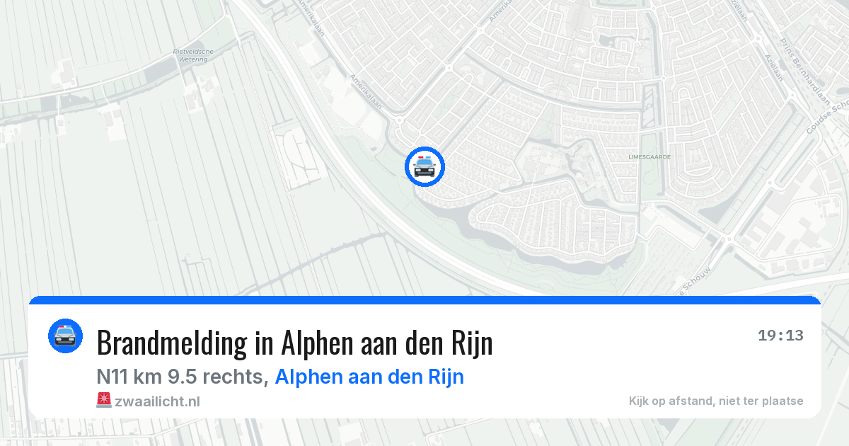 Brandmelding in Alphen aan den Rijn — 25 mrt 2026