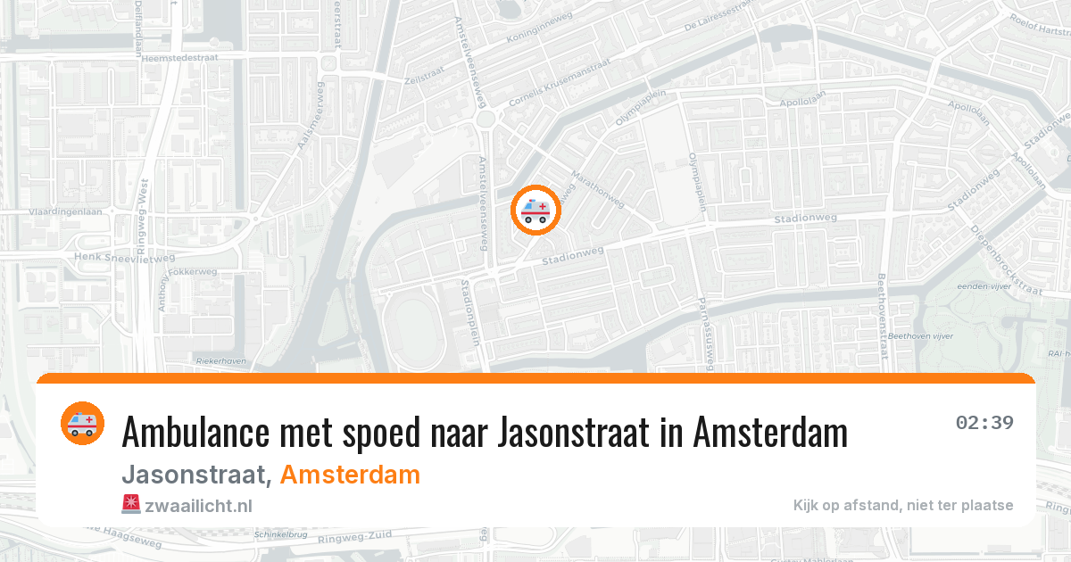 Ambulance met spoed naar Jasonstraat in Amsterdam — 10 apr 2026