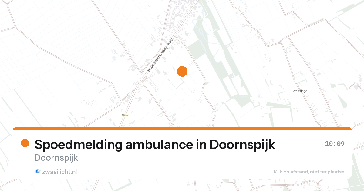 Spoedmelding ambulance in Doornspijk — 22 aug 2026