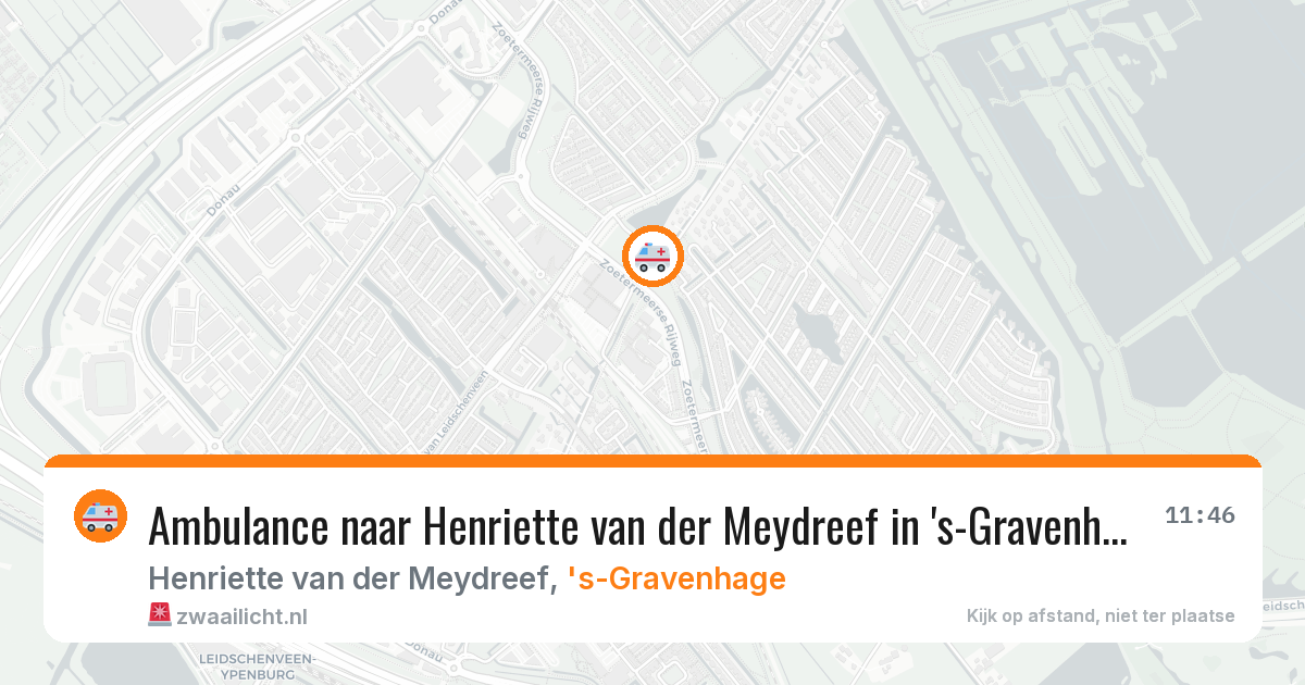 Ambulance naar Henriette van der Meydreef in 's-Gravenhage — 17 mrt 2026