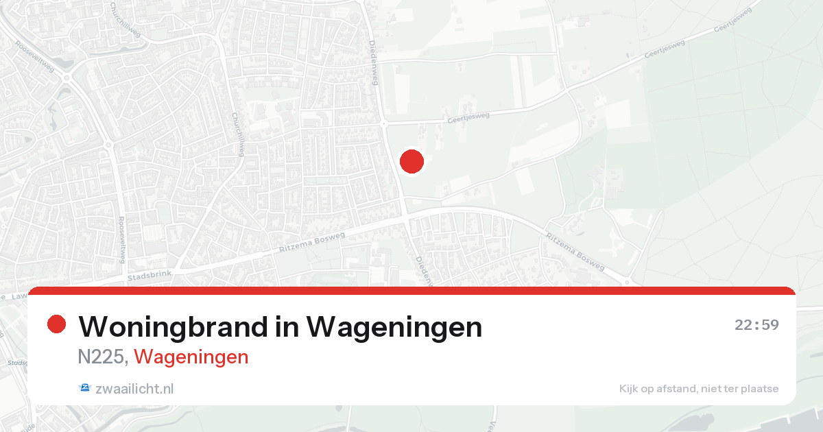 Woningbrand in Wageningen — 20 aug 2026