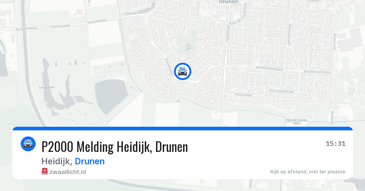 P2000 Melding Heidijk, Drunen — 24 jun 2026