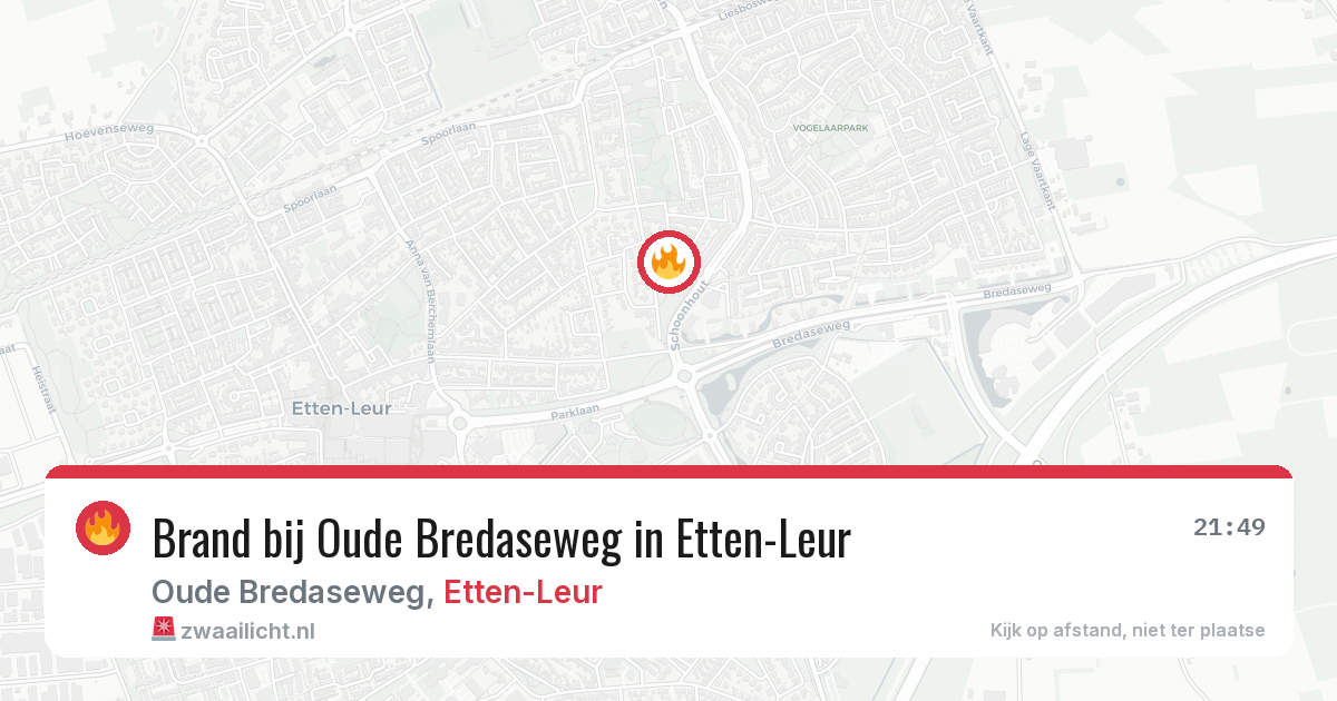 Brand bij Oude Bredaseweg in Etten-Leur — 31 mei 2026