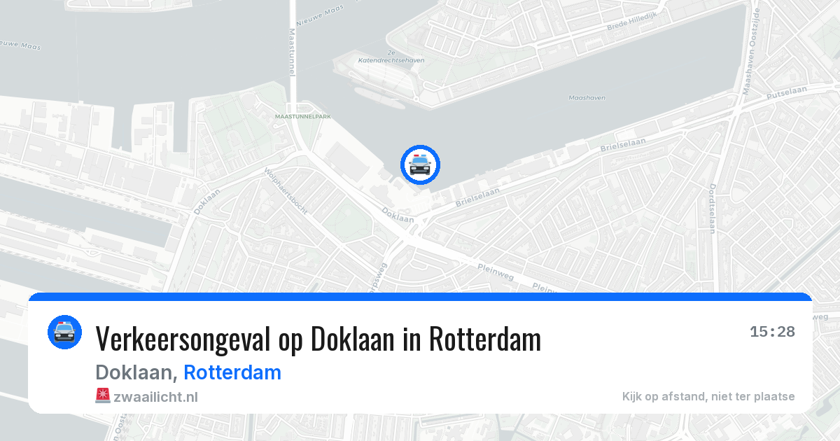 Verkeersongeval op Doklaan in Rotterdam — 14 jun 2026