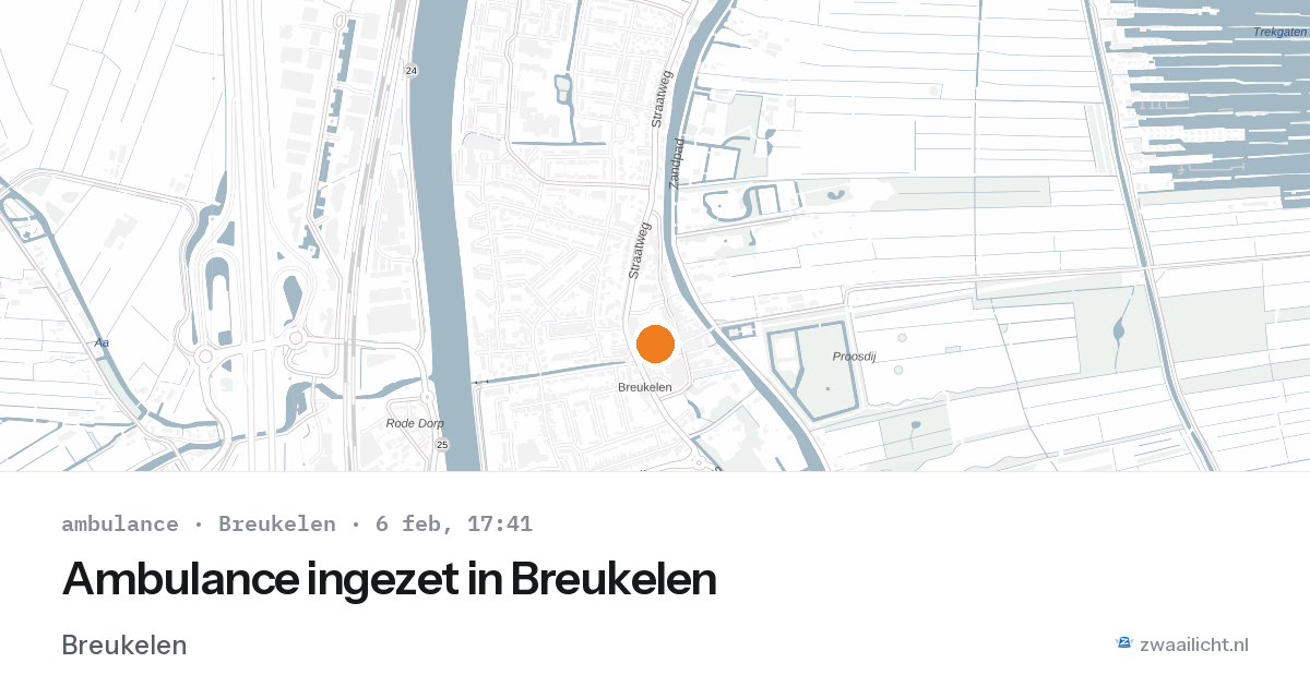 Ambulance ingezet in Breukelen — 6 feb 2026