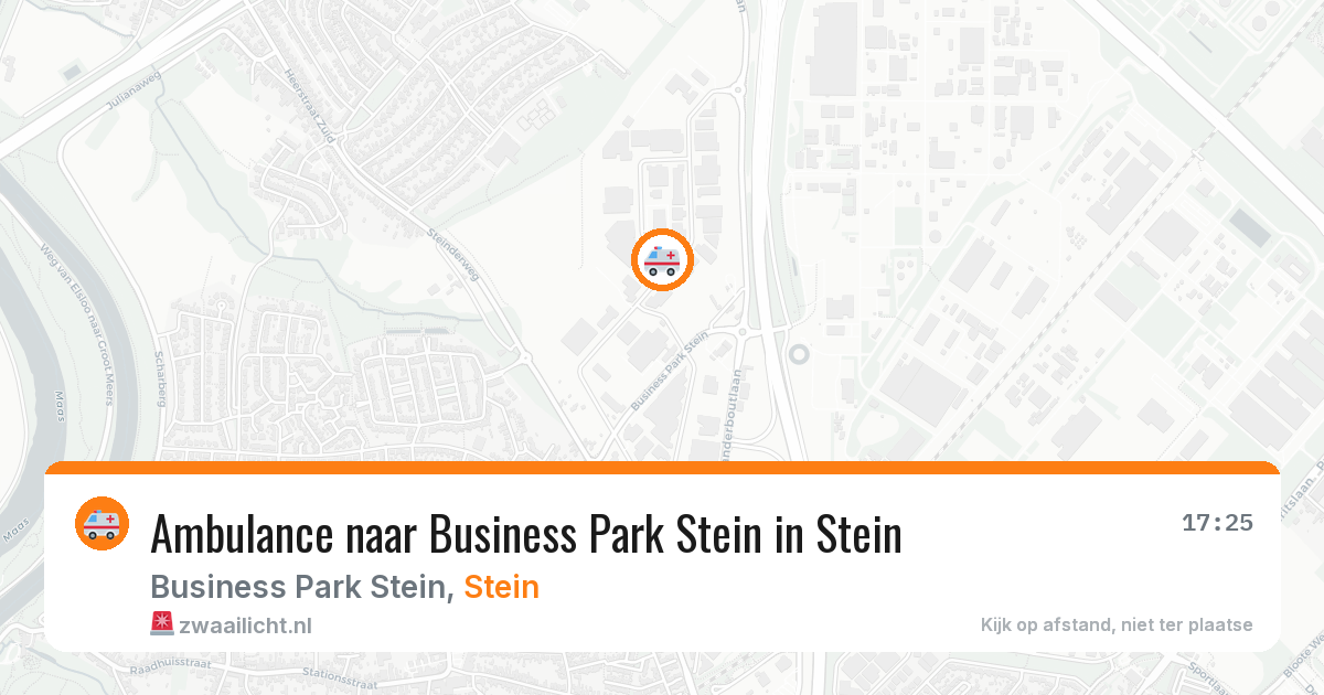 Ambulance naar Business Park Stein in Stein — 17 feb 2026