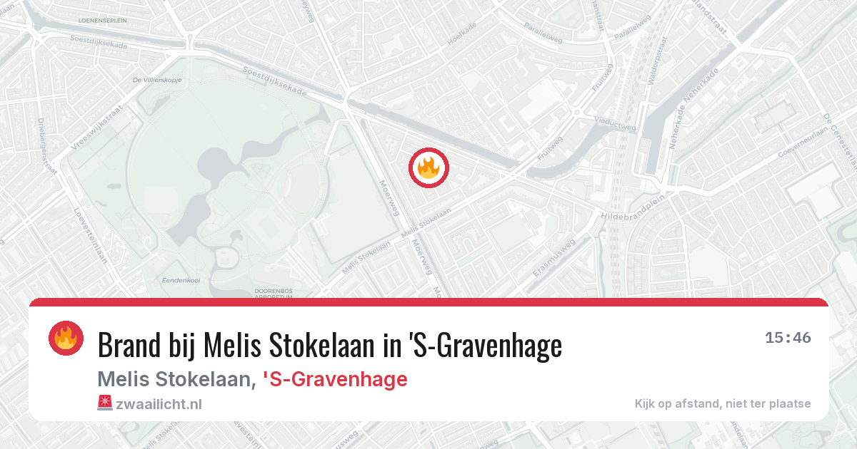 Brand bij Melis Stokelaan in 'S-Gravenhage — 21 jun 2026