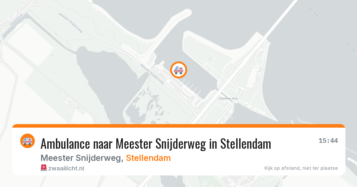 Ambulance naar Meester Snijderweg in Stellendam — 9 mei 2026