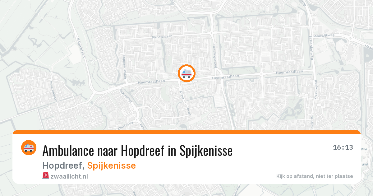 Ambulance naar Hopdreef in Spijkenisse — 5 jun 2026