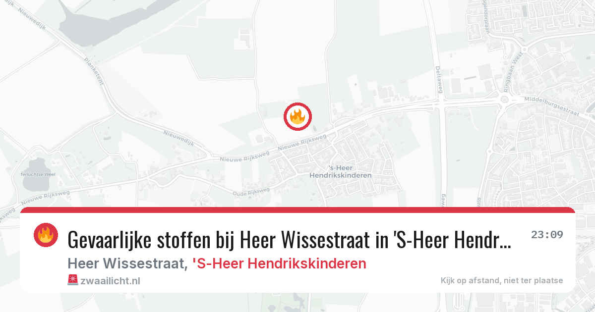 Gevaarlijke stoffen bij Heer Wissestraat in 'S-Heer Hendrikskinderen — 15 mei 2026